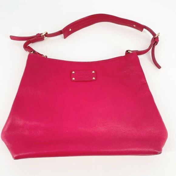Kate spade raspberry leather tote shoulder bag - Picture 1 of 10